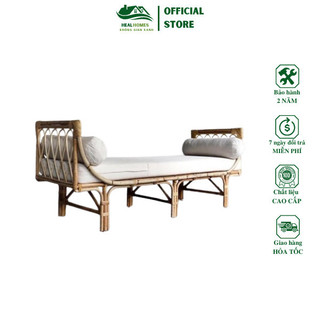 Ghế Sofa mây Thư Giãn - Ghế Sofa Giường nằm chất liệu Song Mây Cao Cấp HEALHOMES, phù hợp quán Cafe