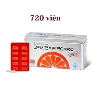 Viên uống vitamin C 1000mg Korea Eundan (720 viên) | Hàng Chính Hãng