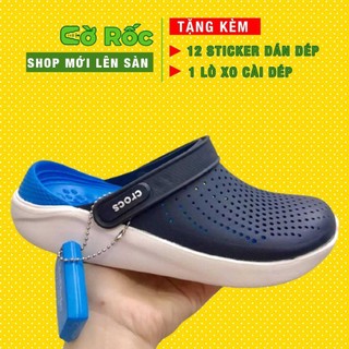 Dép cross cho bé trai và bé gái literide quai ngang  hàng  xuất khẩu full box màu xanh than