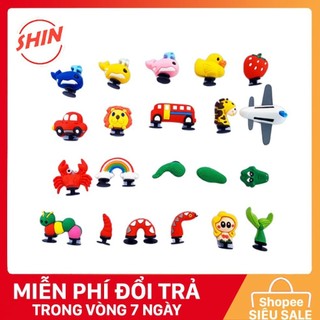 Jibbitz, chamr sticker cài dép cross, gắn dép crocs