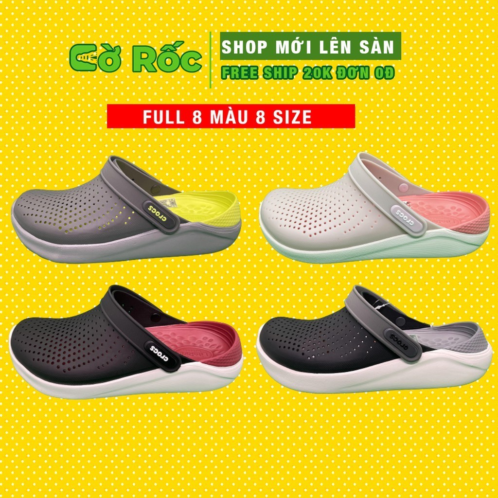 Dép cross literide Nam bịt đầu quai ngang hàng xuất khẩu full box đủ 8 màu, 8 size