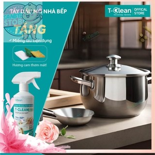 Xịt lau bếp, đánh bay dầu mỡ tclean - 95% tự nhiên, làm sạch bếp ,nồi chiên, lò vi sóng