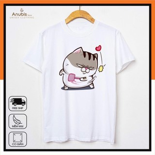 ( HOT) Áo thun in mèo Ami Bụng Bự siêu cute, chất cotton su thoáng mát UT