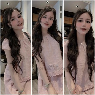 SET BỘ ĐŨI XƯỚC PHỐI REN CHÂN VÁY XÒE