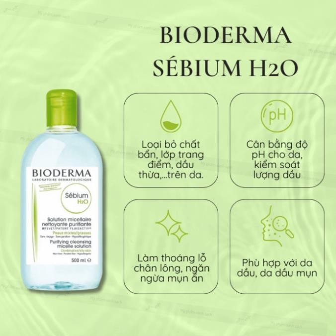 Nước tẩy trang Bide.ma Sen.ibio H20 500ml dành cho mọi loại da nhaỵ cảm da dầu mụn khô 500ml HÀNG XÁCH AUTH | BigBuy360 - bigbuy360.vn