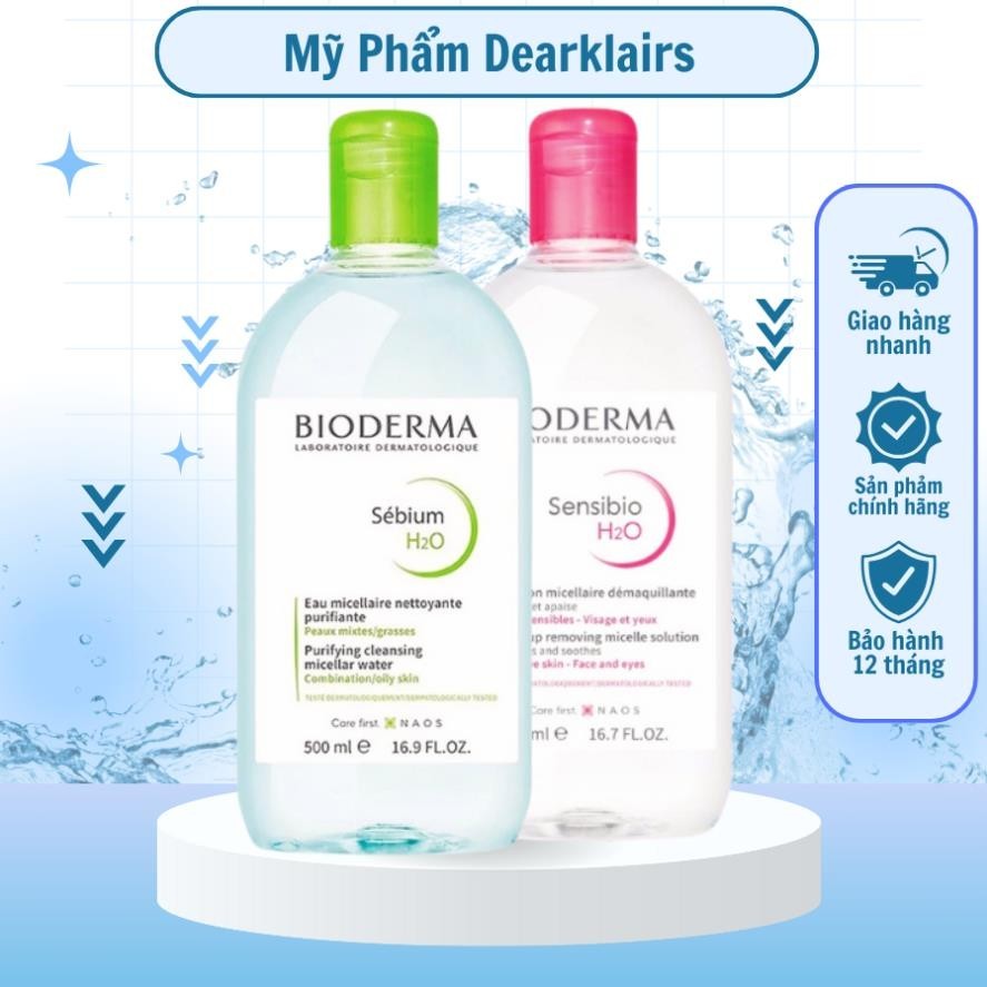 Nước tẩy trang Bide.ma Sen.ibio H20 500ml dành cho mọi loại da nhaỵ cảm da dầu mụn khô 500ml HÀNG XÁCH AUTH | BigBuy360 - bigbuy360.vn