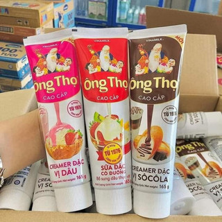 Hỏa tốc hà nội date mới combo 3 tuýp sữa đặc có đường ông thọ đỏ tuýp 165g