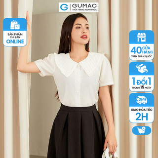 Áo kiểu bâu dập ly thời trang gumac lad1213