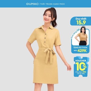 Đầm phối dây eo thời trang gumac ld1201