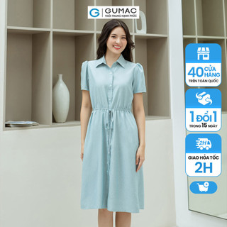 Đầm suông rút dây eo gumac dd08026