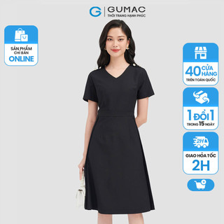 Đầm phối nút vai gumac ld0916