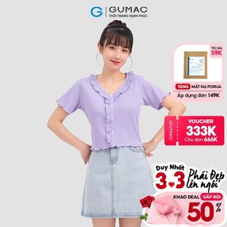 Áo thun kiểu phối bèo thời trang gumac atc11046
