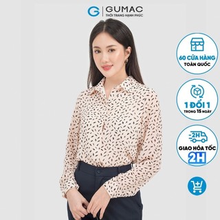 Áo sơ mi bâu tròn thời trang gumac ac09059