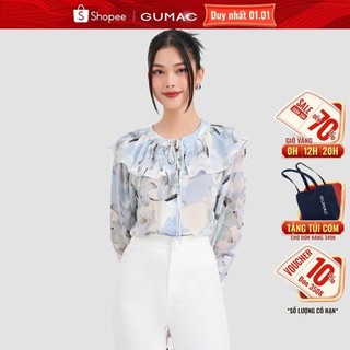Áo sơ mi nữ kiểu dập ly gumac ad03060