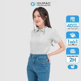 Áo thun nữ có cố phối sọc thời trang gumac atc06065