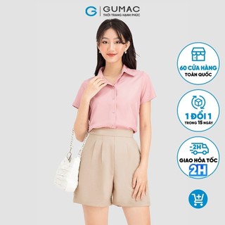 Áo sơ mi nữ gumac nhiều màu công sở tay ngắn trẻ trung ac08022