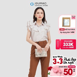Áo sơ mi kiểu phối bèo AC06058 thời trang GUMAC