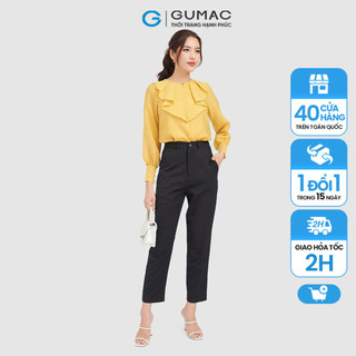 Quần tây nữ ống đứng gumac vải sọc qc09025