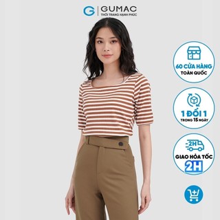 Áo sọc body cổ u thời trang gumac atc10062