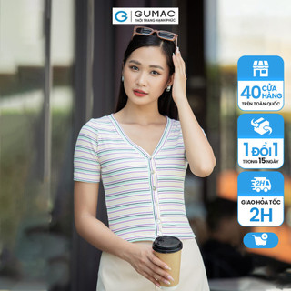Áo thun kiểu cài nút thời trang gumac atd07071