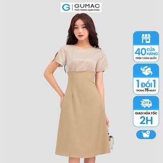 Đầm tay xẻ thời trang gumac dc12057
