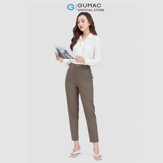 Quần tây nữ GUMAC nhiều màu kiểu công sở chất liệu cotton QC05032