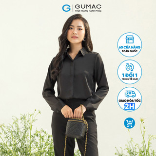 Áo sơ mi giấu nút thời trang gumac ac03011