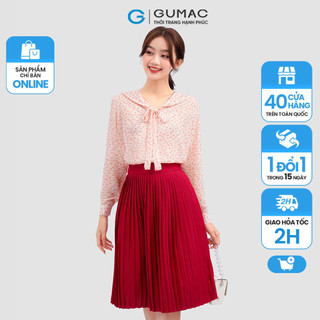 Chân váy dập ly dáng dài sang trọng thời trang GUMAC VC11026