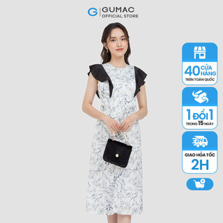 Đầm sơ mi phối bèo DC05087 thời trang GUMAC