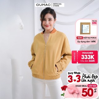 Áo khoác nữ phối bo thời trang GUMAC AC03038