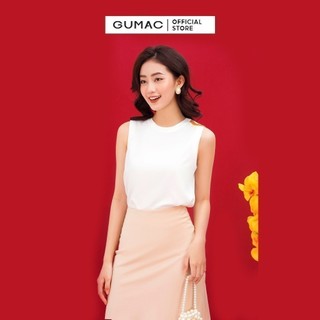 Chân váy nữ thời trang GUMAC lụa xòe lưng liền VC03034