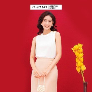 Chân váy nữ thời trang GUMAC lụa xòe lưng liền VC03034