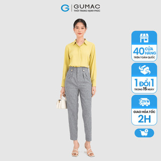 Quần tây ống đứng thời trang gumac màu ghi xám qc09077