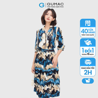Chân váy dập ly nữ thời trang GUMAC VC04029 - mẫu mới