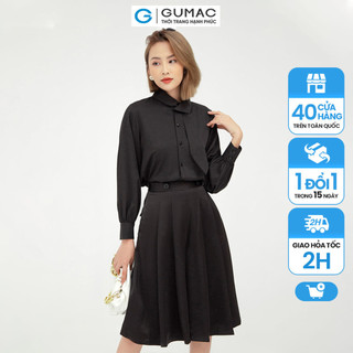 Quần ống rộng màu đen cao cấp QB507 GUMAC