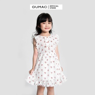 Đầm bé gái phối nút gumac dkb4217