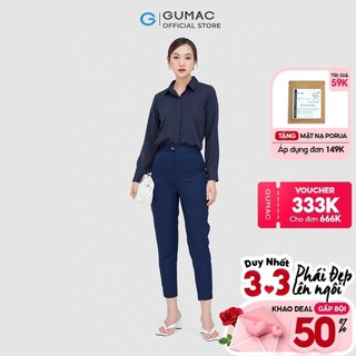 Quần tây nữ cơ bản lưng nhọn GUMAC QC05023