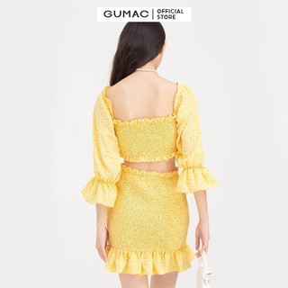 Chân váy nữ chạy smocking GUMAC VB783