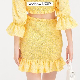 Chân váy nữ chạy smocking GUMAC VB783