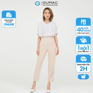 Quần tây nữ công sở cơ bản GUMAC dáng ôm nhiều màu thanh lịch QC09082