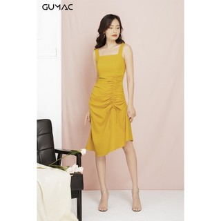 Đầm 2 dây rút eo GUMAC MS11958_VANG