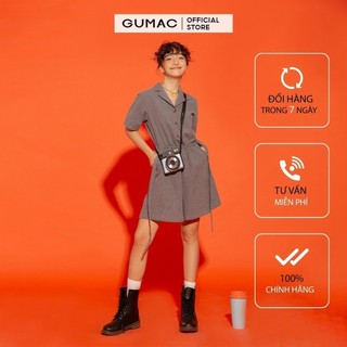 Jumsuit nữ caro cổ vest GUMAC DA12184
