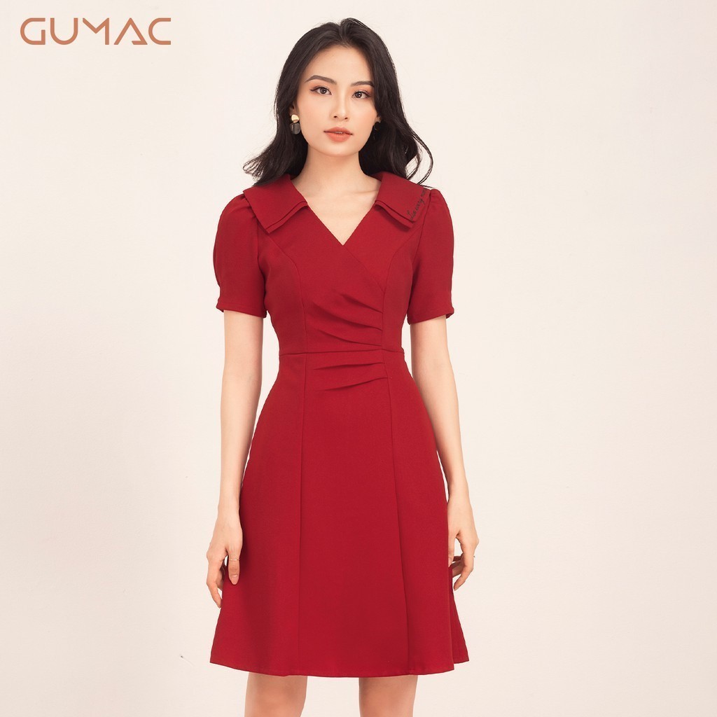 Đầm xếp ly eo DA518 GUMAC