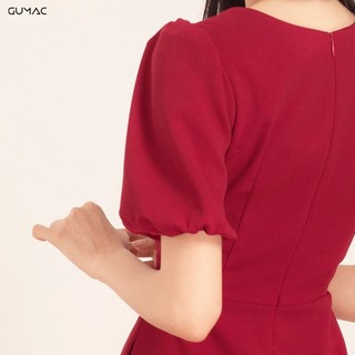 Đầm cổ bẻ phối nút DA539 GUMAC