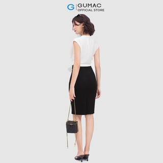 Chân váy bút chì nữ cơ bản GUMAC màu đen basic VC04030