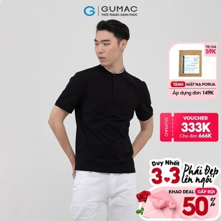Áo thun polo nam cổ trụ GUMAC đủ màu, đủ size, trẻ trung ATNB1187