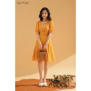 Đầm bi phối nơ DA715 GUMAC