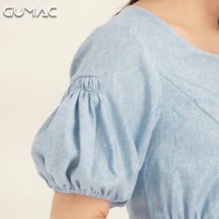Đầm tay phồng nhún eo DA813 GUMAC