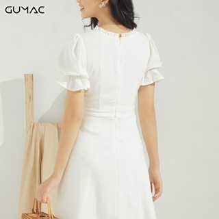 Đầm cổ bèo nút bọc DA631 GUMAC