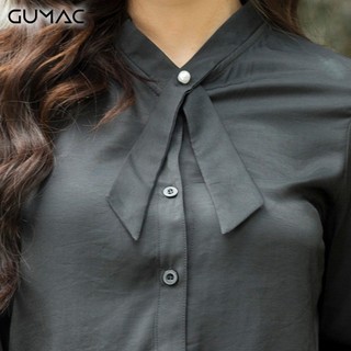 Áo phối nơ tay phồng AA304 GUMAC
